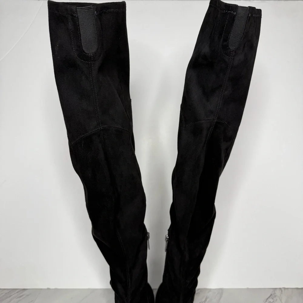 Marc Fisher Jayne Black Over The Knee Boot 9M